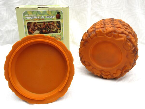Vintage 60s 70s Pineapple Ice Bucket – Retro Plastic Barware - Image 4