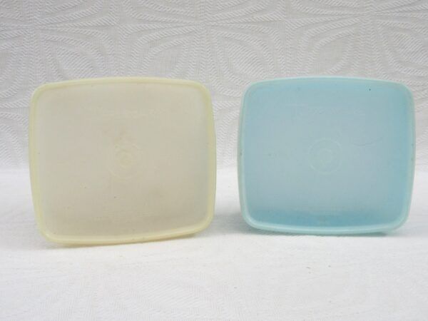 Vintage Tupperware Small Pastel Square Tub 1960s - Choose Colour - Image 5