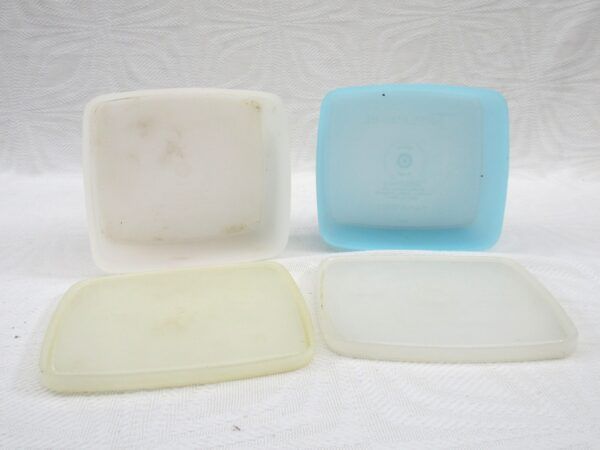 Vintage Tupperware Small Pastel Square Tub 1960s - Choose Colour - Image 3