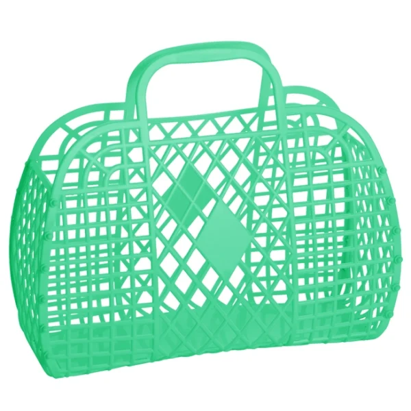 Vintage 80s Style Jelly Bag Basket Large by Sun Jellies - Image 2