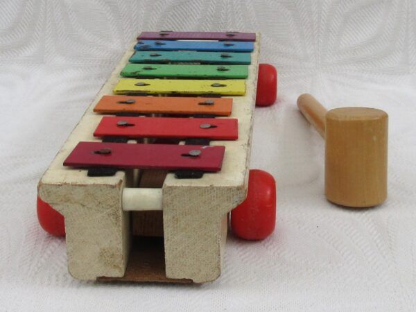 Original Vintage Fisher Price Pull a Tune 1964 Xylophone - Image 4