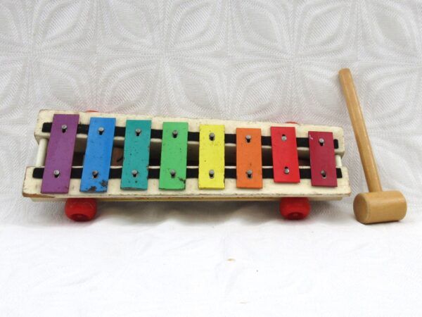 Original Vintage Fisher Price Pull a Tune 1964 Xylophone - Image 5