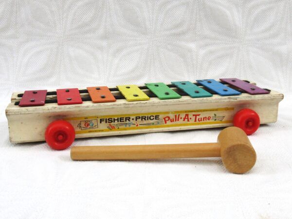 Original Vintage Fisher Price Pull a Tune 1964 Xylophone Image