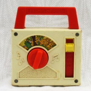 Original Vintage Fisher Price Radio 1970s Teddy Bears Picnic Image