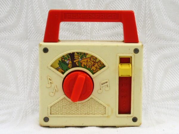 Original Vintage Fisher Price Radio 1970s Teddy Bears Picnic Image