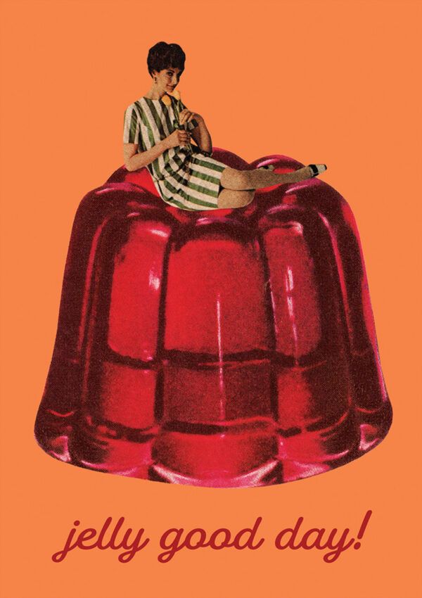 Vintage Birthday Card Jelly Good Day East End Prints - Image 2