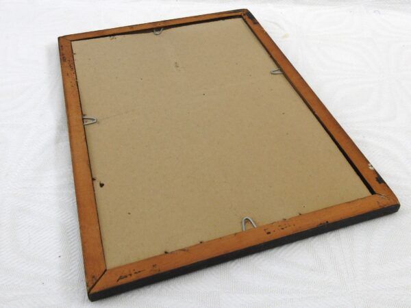 Vintage Older Elvis Mirror 60s 70s Era Black Frame - Image 3