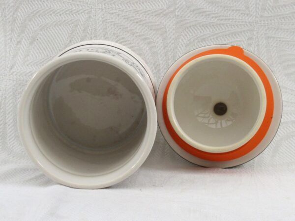 Vintage Hornsea Pottery Acanthus Sugar Storage Jar Pot 1990 - Image 3