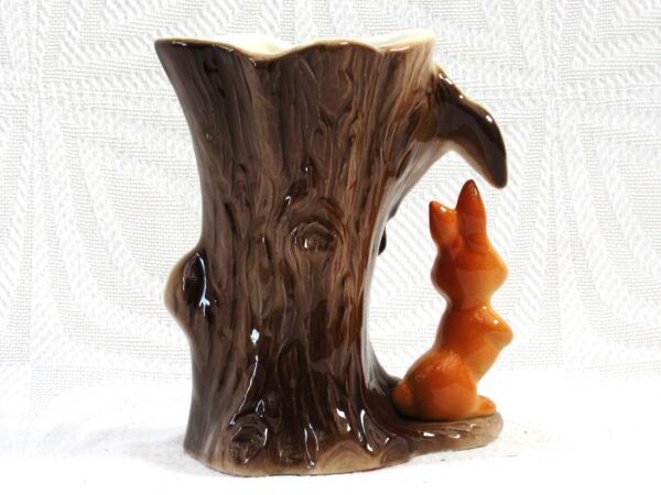 Vintage Hornsea Pottery Fauna No 55 Rabbit Bunny Tree Vase - Image 2