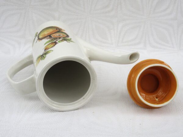 Vintage J&G Meakin Studio Eden Coffee Pot 70s Fruit Yellow Green - Image 5