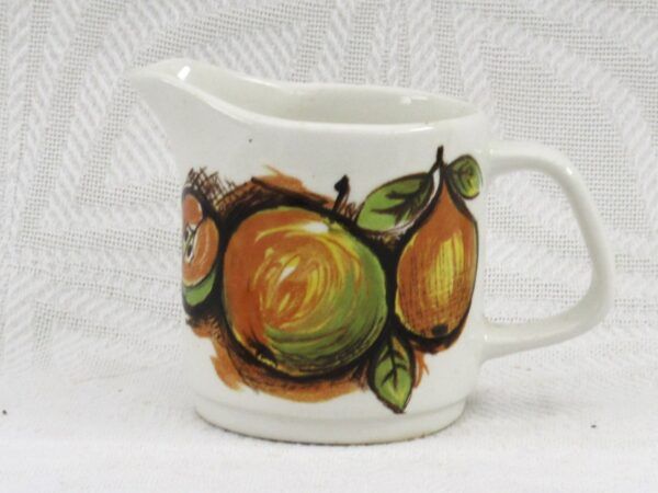 Vintage J&G Meakin Studio Eden Milk Jug 70s Fruit Yellow Green Image