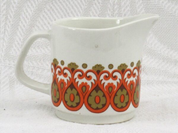 Vintage J&G Meakin Studio Madrid Milk Jug 70s Orange - Image 2