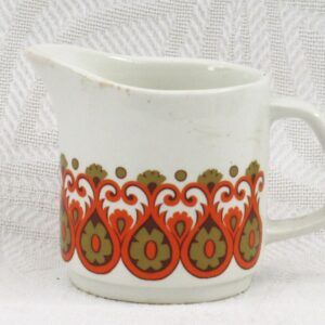 Vintage J&G Meakin Studio Madrid Milk Jug 70s Orange Image