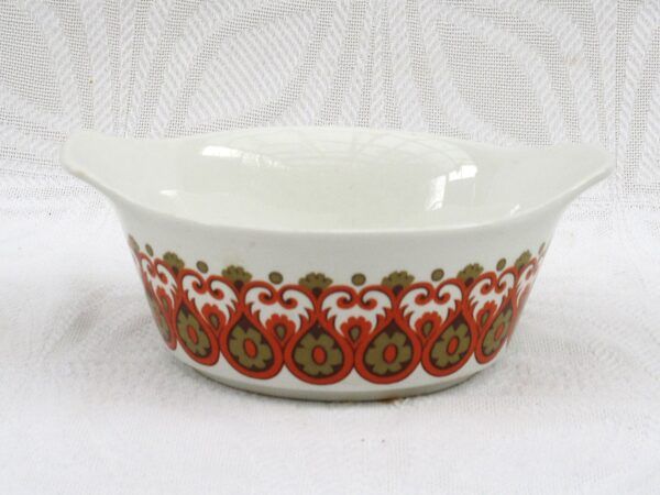 Vintage J&G Meakin Studio Madrid Small Gratin Dish 70s Orange Image