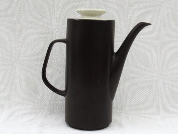 Vintage J&G Meakin Studio Maidstone Bianca Coffee Pot 70s Black White - Image 3