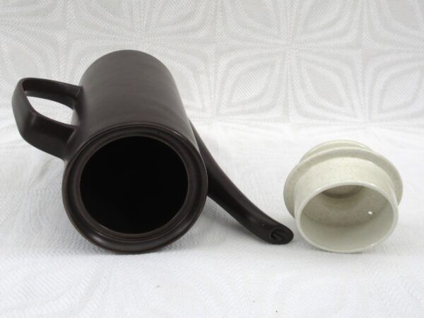 Vintage J&G Meakin Studio Maidstone Bianca Coffee Pot 70s Black White - Image 5