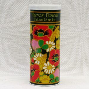 Vintage Marks and Spencer Harvest Flowers Talcum Powder Tin 1970s Image