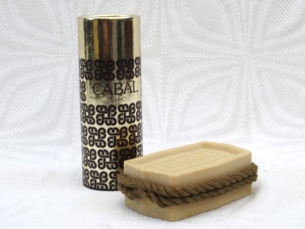 Vintage Mens Cabal Gift Set Talc Soap on a Rope 1970s - Image 3