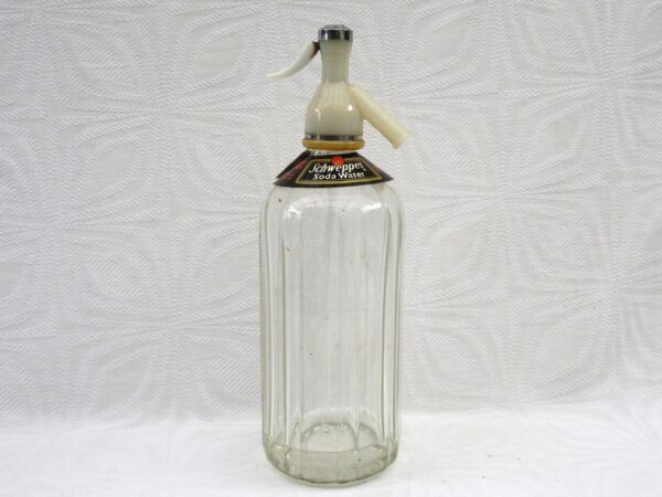 Vintage Schweppes Glass Soda Syphon Bar Ornament 1960s - Image 2