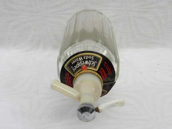 Vintage Schweppes Glass Soda Syphon Bar Ornament 1960s - Image 3