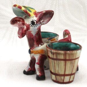 Vintage Kitsch Donkey Ornament Hand Painted Italy 60s 70s