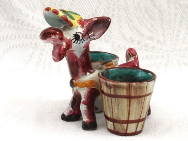 Vintage Kitsch Donkey Ornament Hand Painted Italy 60s 70s