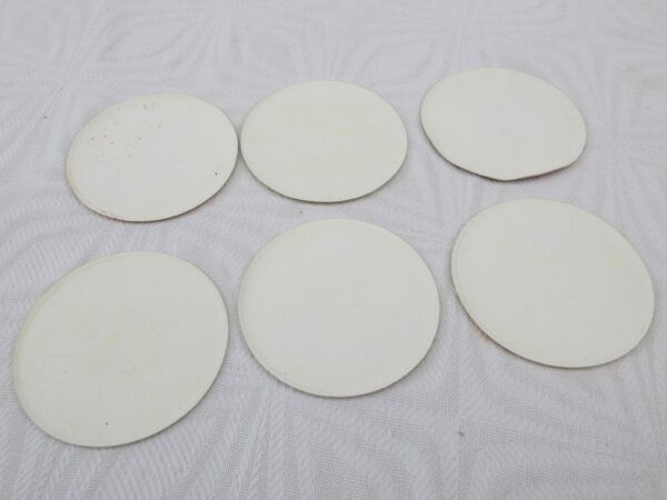 Vintage Kitsch PVC Round Drinks Coasters x6 Cute Poodle Dogs 50s 60s - Image 5