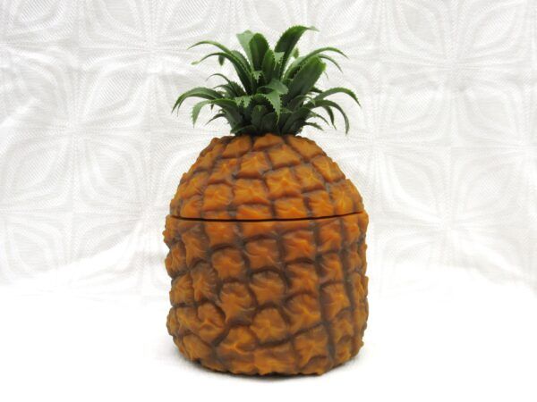 Vintage Pineapple Ice Bucket Plastic 1970s Original Image