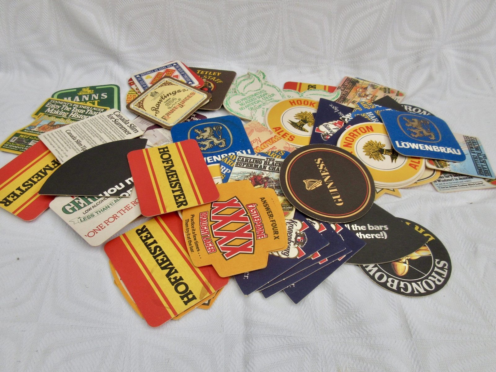 Vintage Beer Mats Job Lot 1970s Hofmeister Harp Guinness Pub Memorabilia Man Cave - Image 2