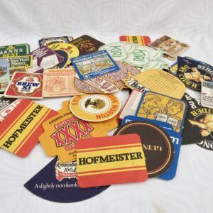 Vintage Beer Mats Job Lot 1970s Hofmeister Harp Guinness Pub Memorabilia Man Cave Image