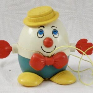 Vintage Fisher Price Humpty Dumpty Pull Toy 1970s Image