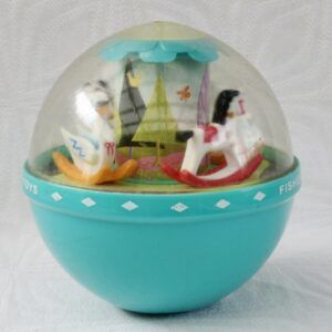 Vintage Fisher Price Roly Poly Chime Ball 1970s Image