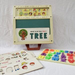 Vintage Fisher Price School Days Desk Nearly Complete 1970s Image