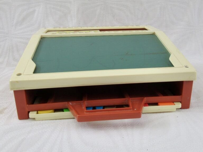 Vintage Fisher Price School Days Desk Some Accessories 1970s