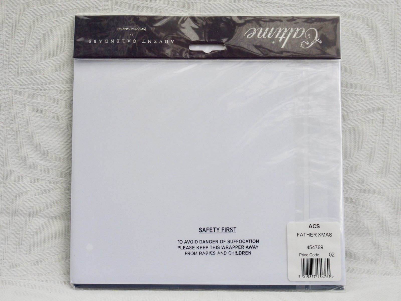 Vintage Style Traditional Advent Calendar Santa Glitter Woodmansterne BNIP - Image 2