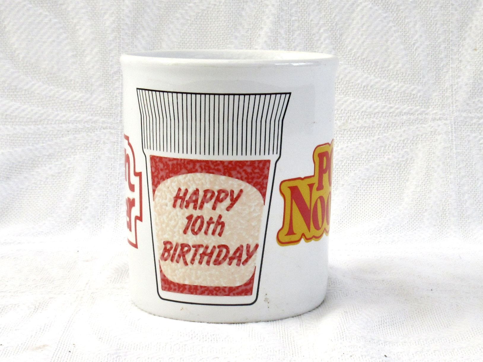Vintage Pot Noodle Magic Mug Heat Changing 1980s 10th Birthday - Image 3