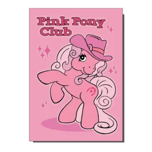 Vintage Pink Pony Club Birthday Greetings Card from Bite Your Granny Image