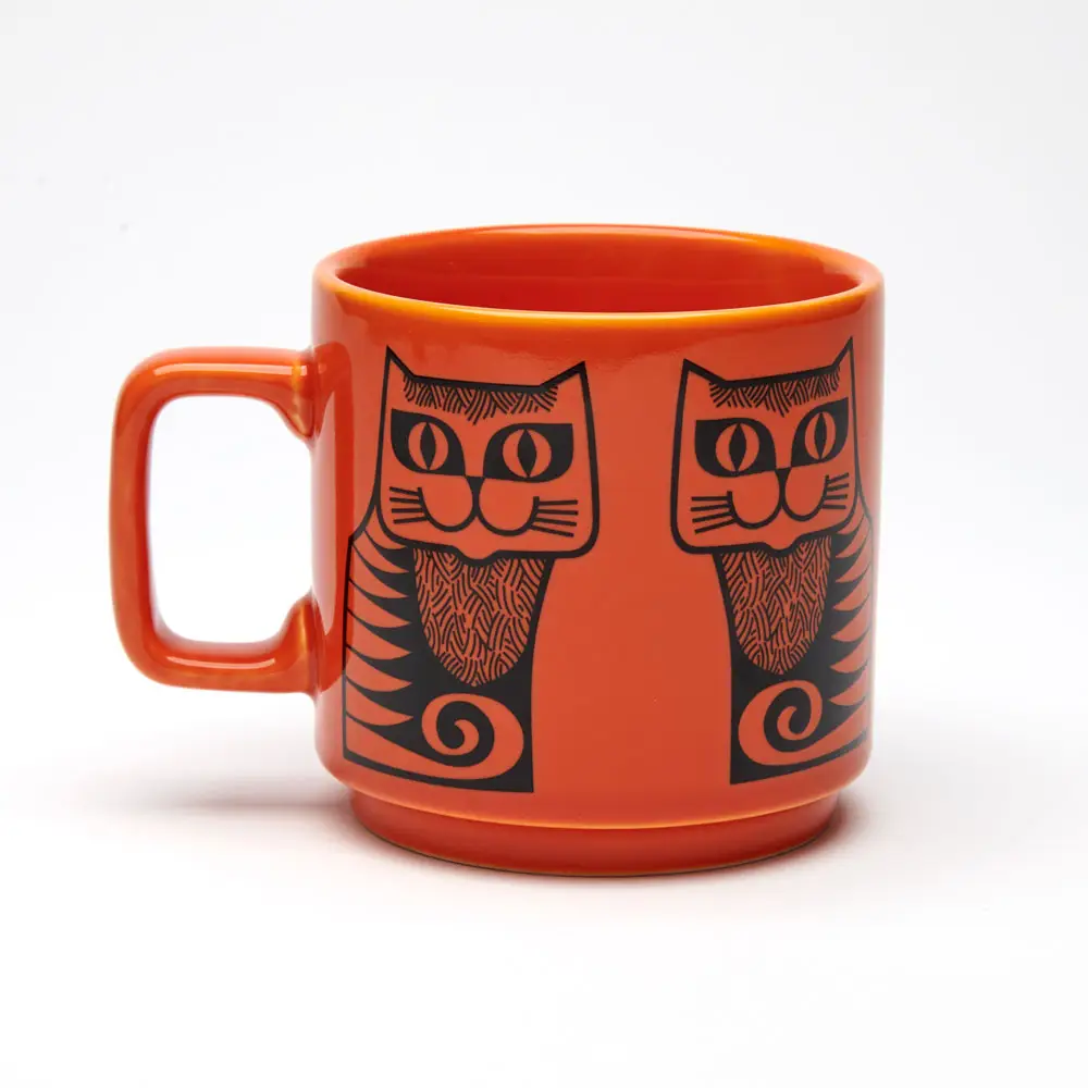 Magpie x Hornsea Mug Cat with Orange Glaze - Image 2