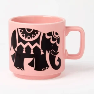Magpie x HornseaMug Elephant with Pink Glaze Image