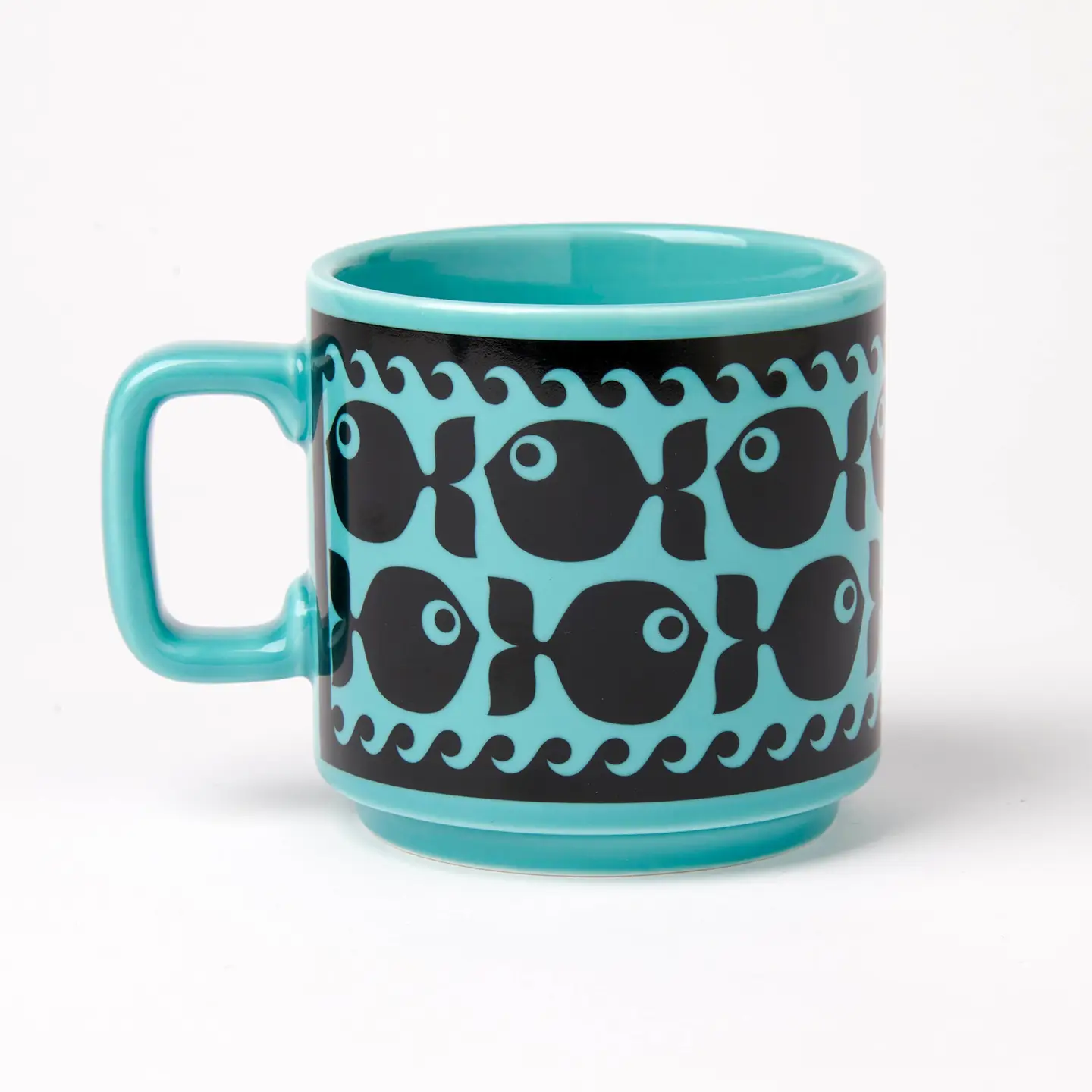 Magpie x Hornsea Mug Fish with Teal Glaze - Image 3