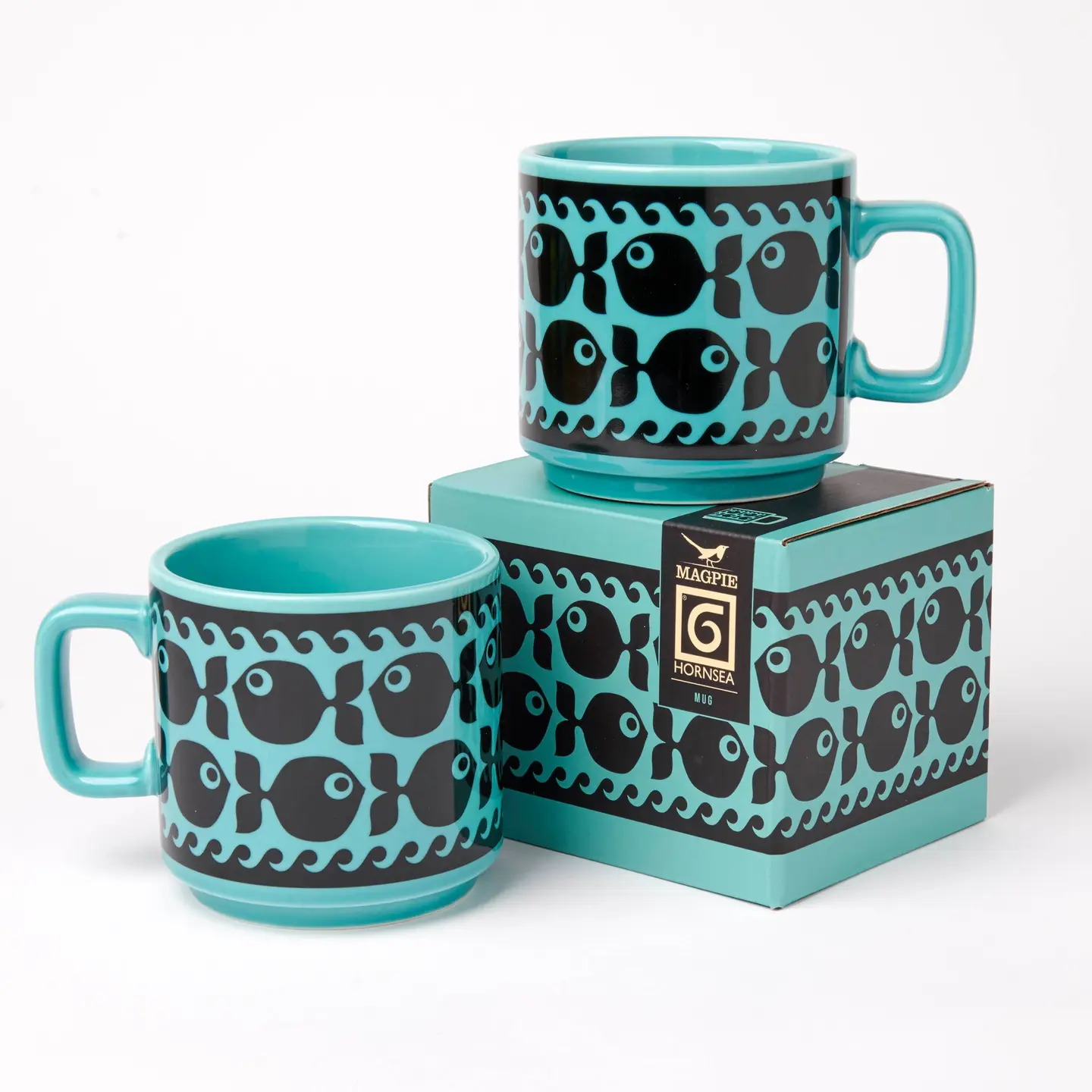 Magpie x Hornsea Mug Fish with Teal Glaze - Image 2