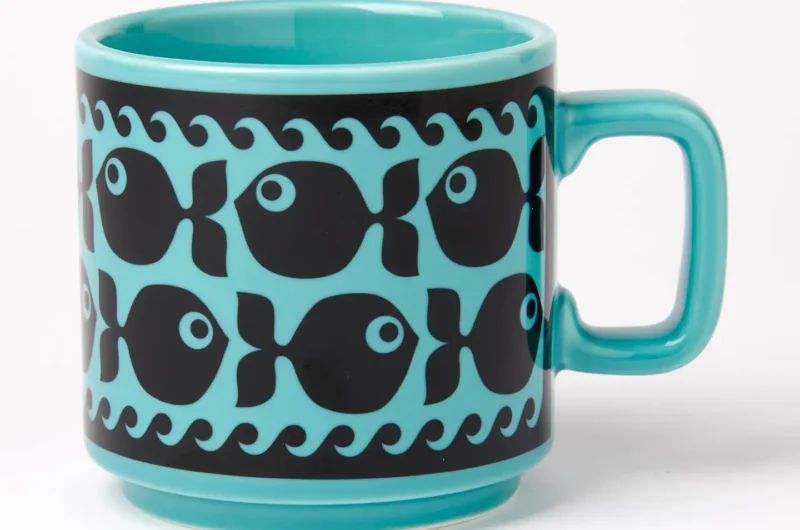 Magpie x Hornsea Mug Fish with Teal Glaze Image