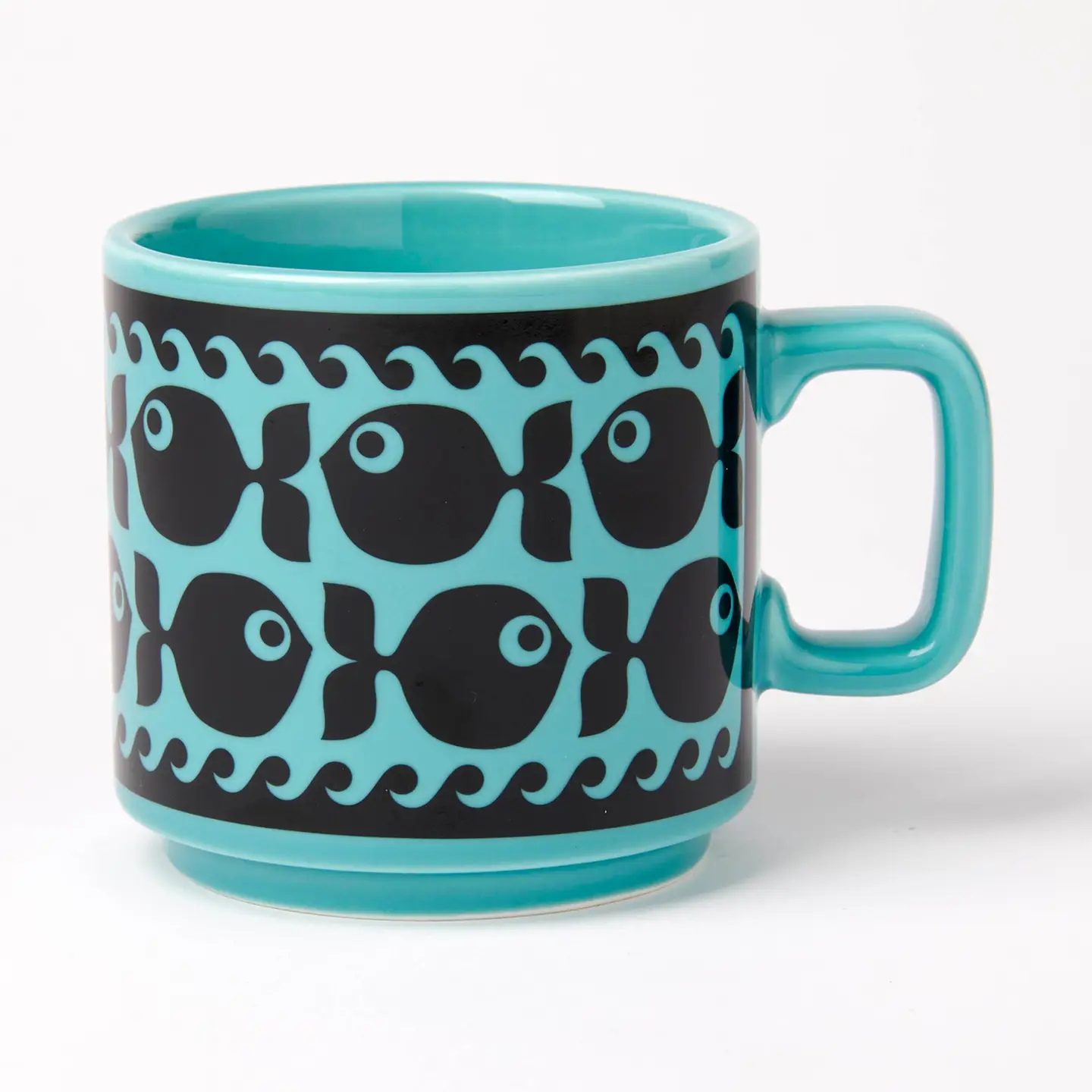 Magpie x Hornsea Mug Fish with Teal Glaze Image