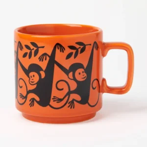 Magpie x Hornsea Mug Monkey with Orange Glaze Image