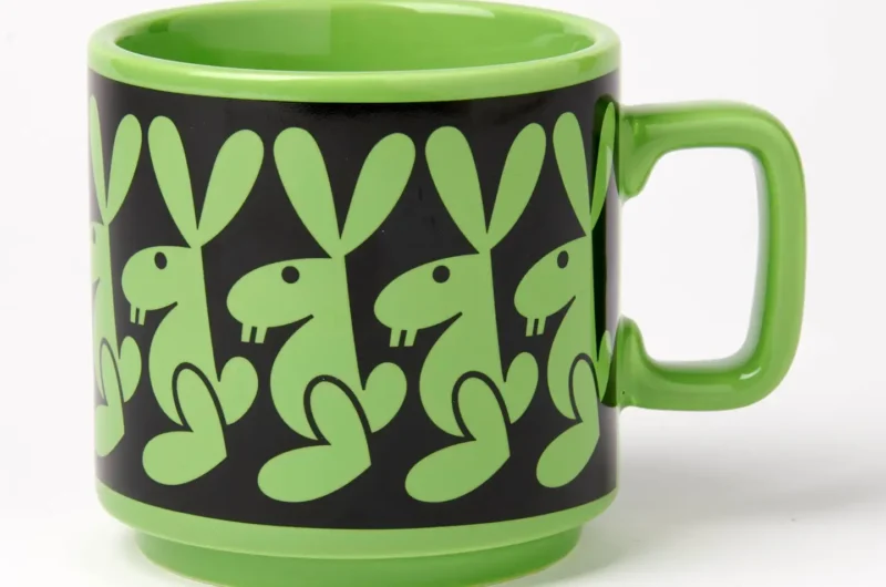 Magpie x Hornsea Mug Rabbit with Green Glaze Image