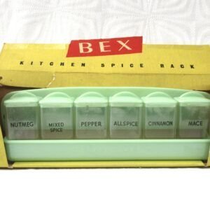 Vintage Bex Spice Rack Green Plastic Styrene Boxed Early 60s Image