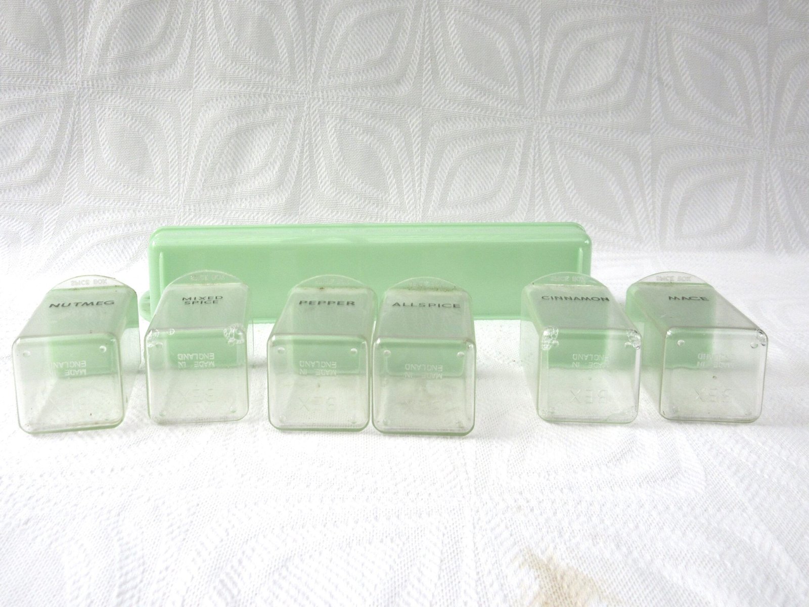 Vintage Bex Spice Rack Green Plastic Styrene Boxed Early 60s - Image 6