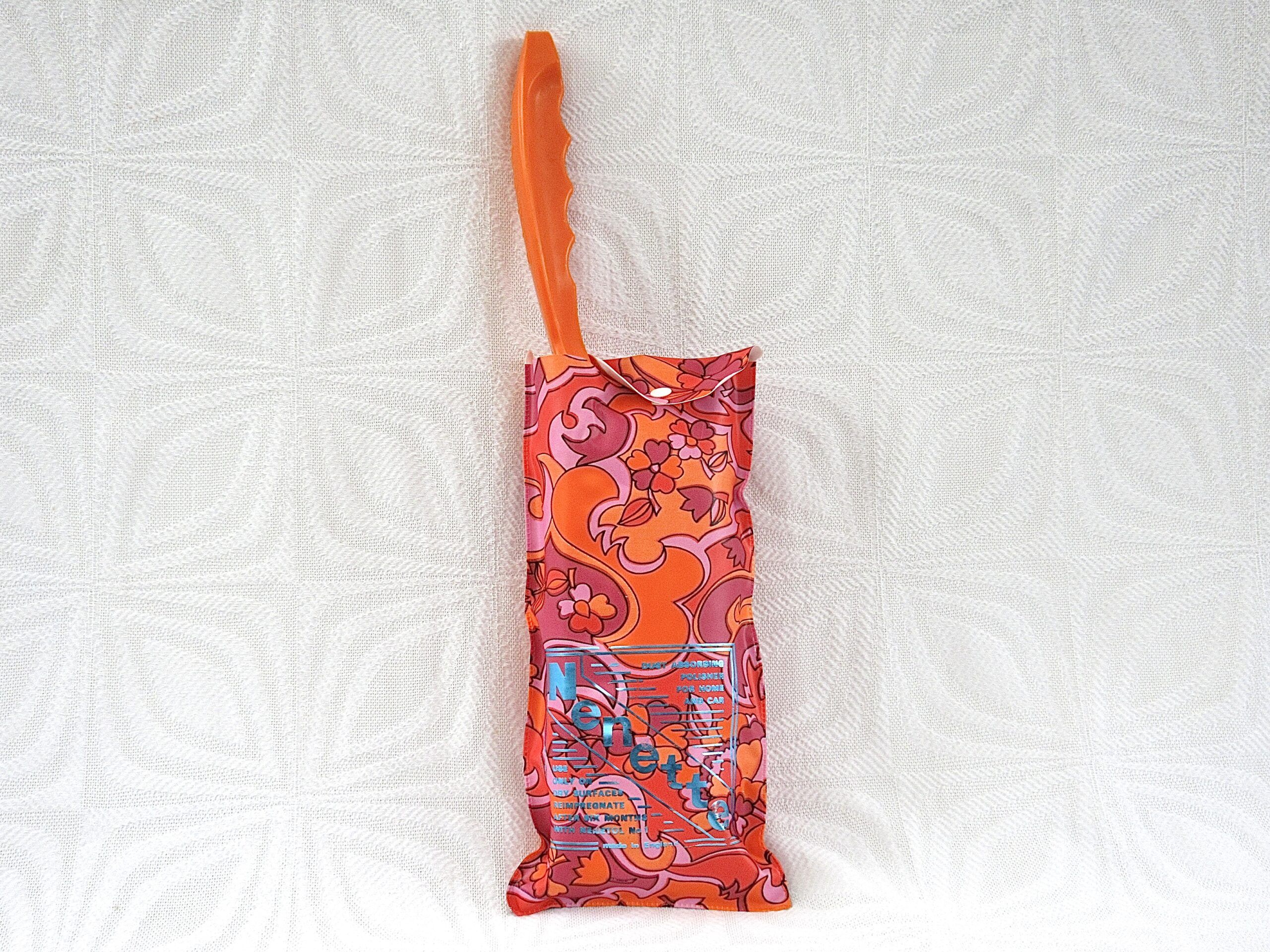 Vintage Nenette Duster Polisher in Psychedelic Pouch 1970s Image