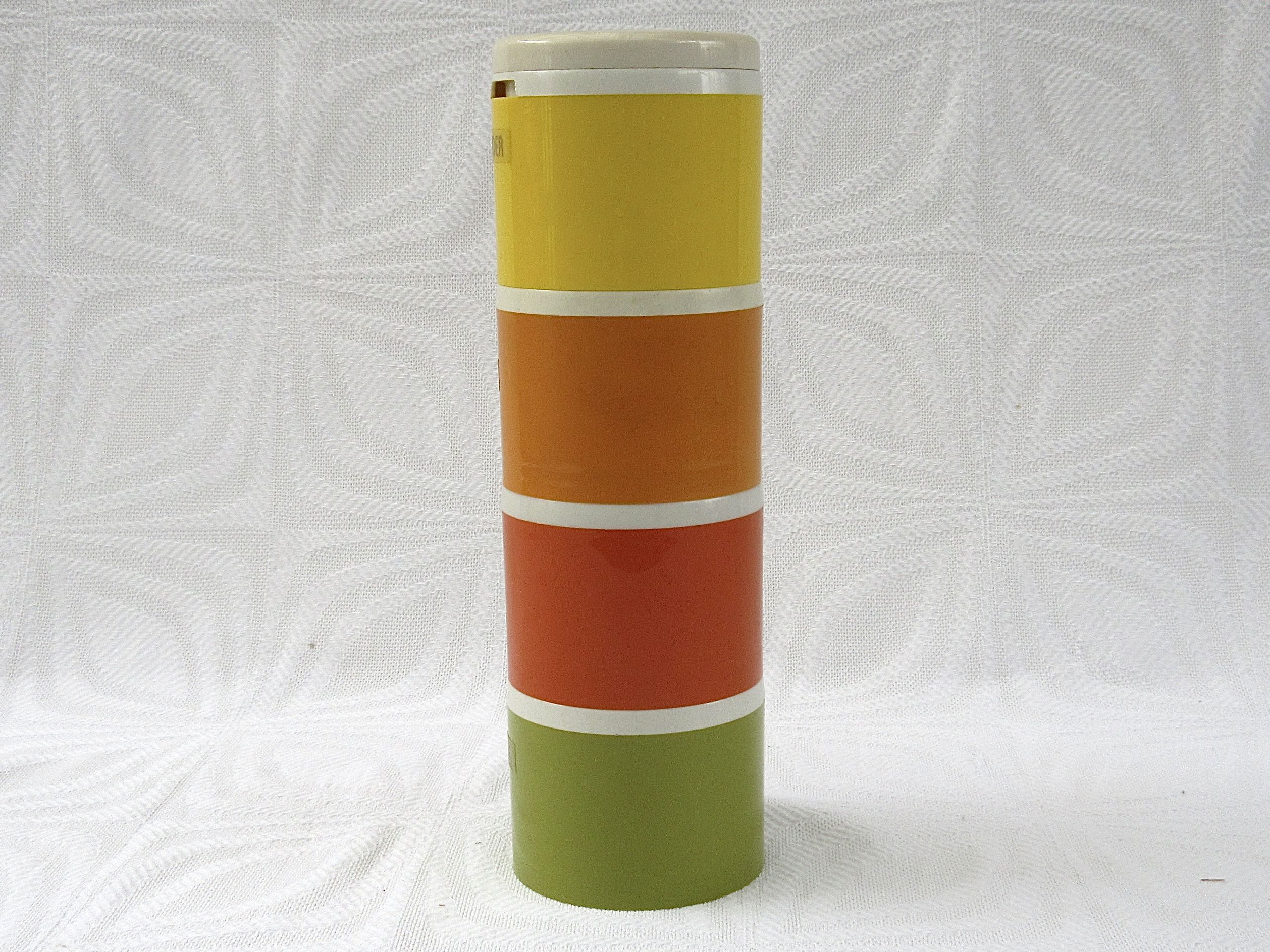 Vintage Tupperware Spice Containers x4 Stackable Set With Lid 1970s - Image 2
