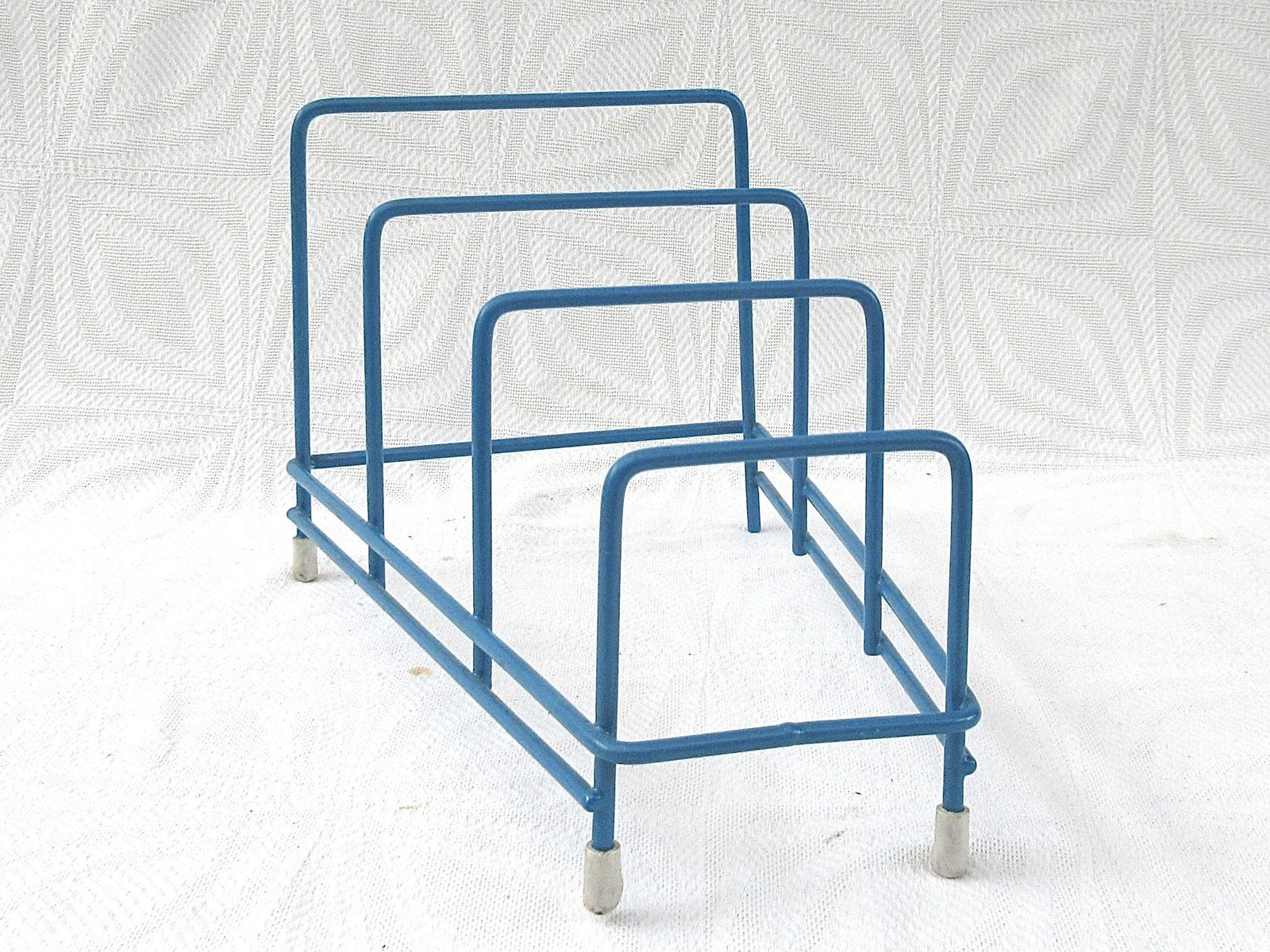 Vintage Wire Plate Rack Plastic Coated 1960s - Choose Blue or Yellow - Image 7